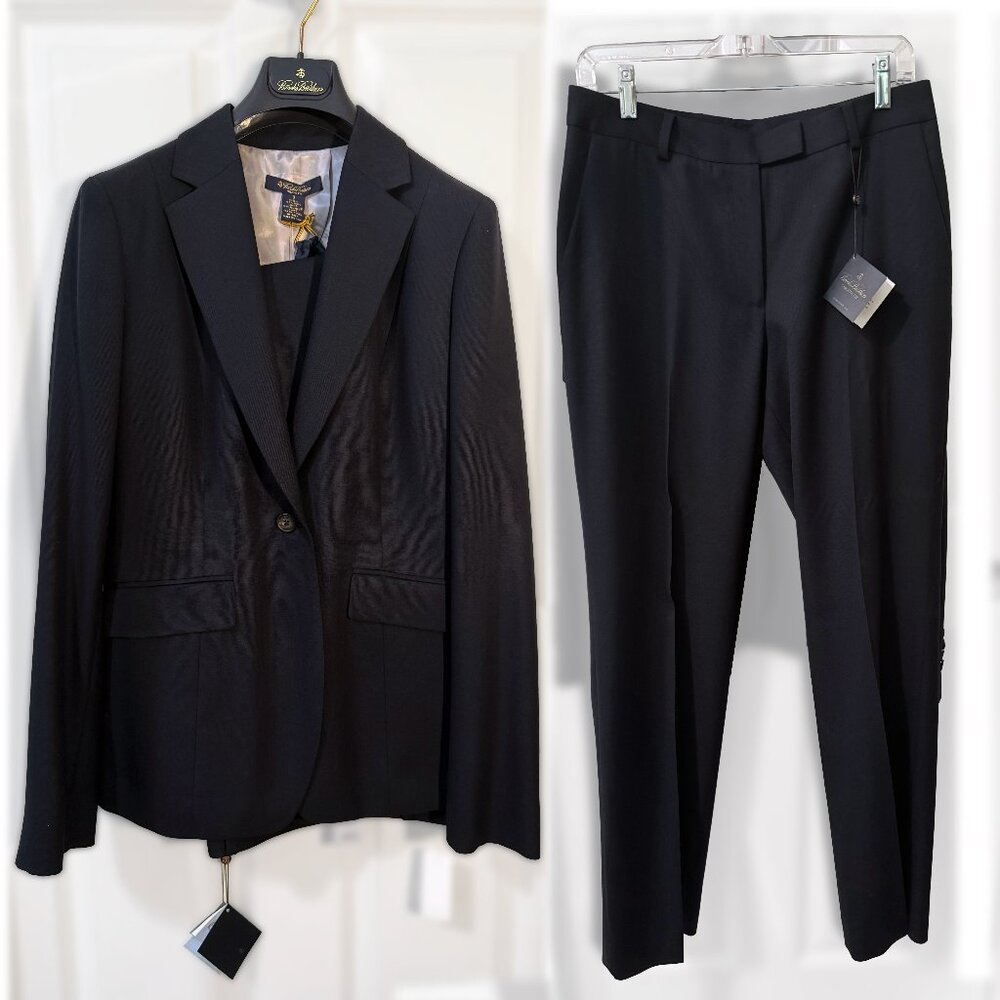 NWT Brooks Brothers Women's Suit Caroline Fit Pants Milano Fit Jacket Size 6